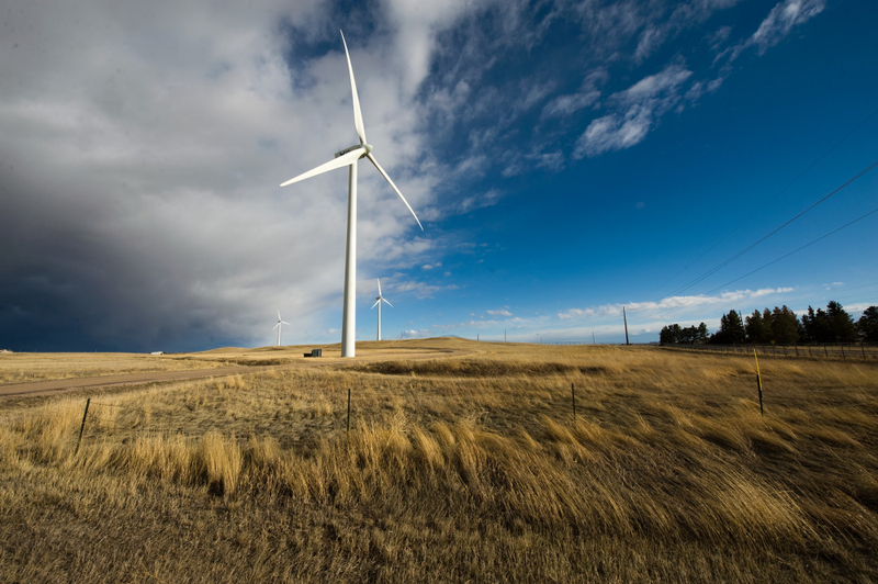 Wind turbines at the F.E. Warren Air Force Base in Wyoming. Source: United States Air Force